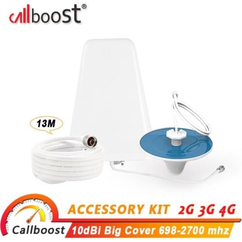 Callboost gsm 2g 3g 4g antenna omni ceiling antenna 4g amplifier mobile signal repeater 698-2700 for cdma gsm pcs dcs umts aws