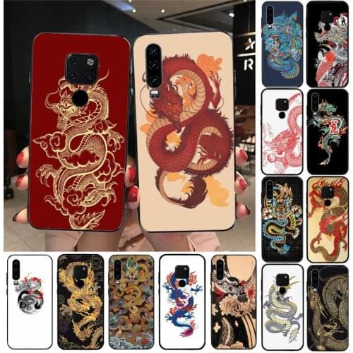 Animal Red Dragon Painted Phone Case For Huawei Y6 7prime 9prime Y5 2019 Y5 Y6Prime 2018 Nova 3E mate10 20lite 20Pro funda case