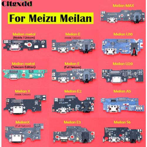 Cltgxdd Dock Connector Micro USB Charger Charging Port Flex Cable + Mic for Meizu Meilan U10 U20 metal X E E2 E3 A5 A6 MAX