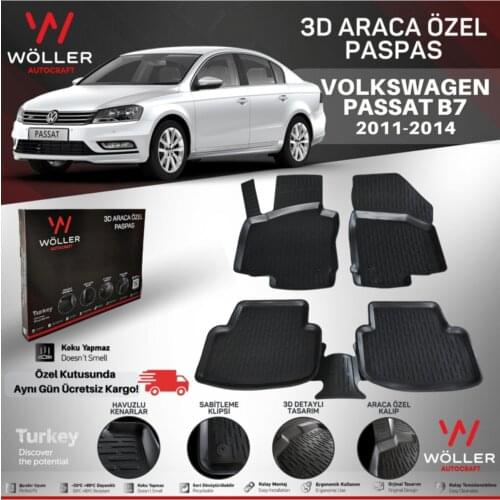 Volkswagen Passat B7 Doormat 2011 2014 From 3d Pool Mop