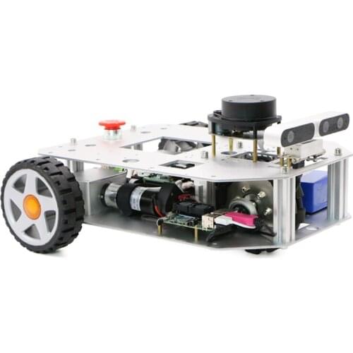 Slam ROS lidar of two wheel differential robot chassis Silan A1 raspberry pie navigation obstacle avoidance