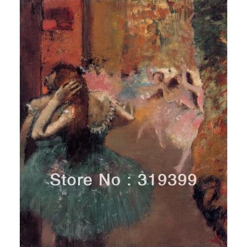 Oil Painting Reproduction on Linen Canvas,Ballet Scene by edgar degas,Free DHL Shipping,100% handmade,Museum Quality