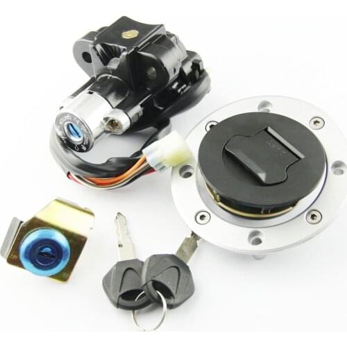 Motorcycle Seat Fuel Gas Cap Kit Ignition Switch For Suzuki SV650 GSXR600 GSXR750 GSXR1000 DL650 V-Strom DL1000 GSX1400 With Key