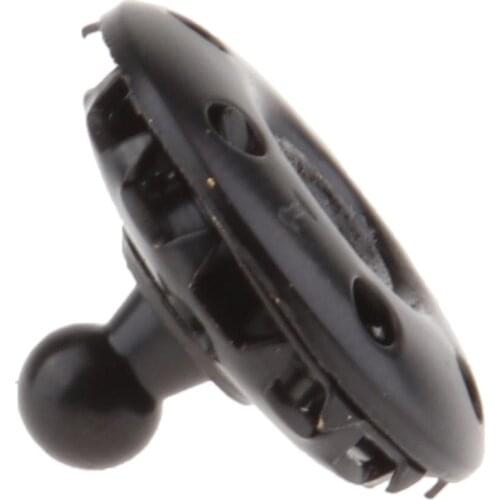 Boat Canvas Snaps Button Fastener Cap, 3/8" Diameter, Black Chrome