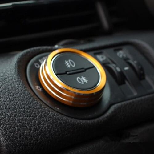 Metal Red Silver Gold Blue Headlight Decorated Frame Ring For Buick Regal Malibu Cruze AAA558