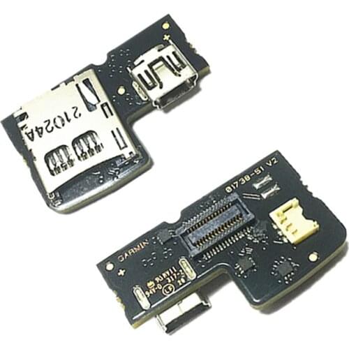 Original PCB miniUSB microSD holder for Garmin Edge 810 TYPE-10 (touring/touring plus) Part Repair replacement Free shipping