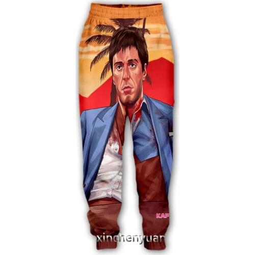 Xinchenyuan New Men/Women Movie Scarface 3D Printed Casual Pants Fashion Streetwear Men Loose Sporting Long Trousers F45