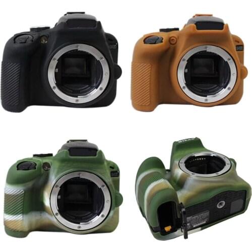 Soft Silicone Rubber Camera Protective Body Cover Case Skin For Nikon D3400 DSLR Camera Bag