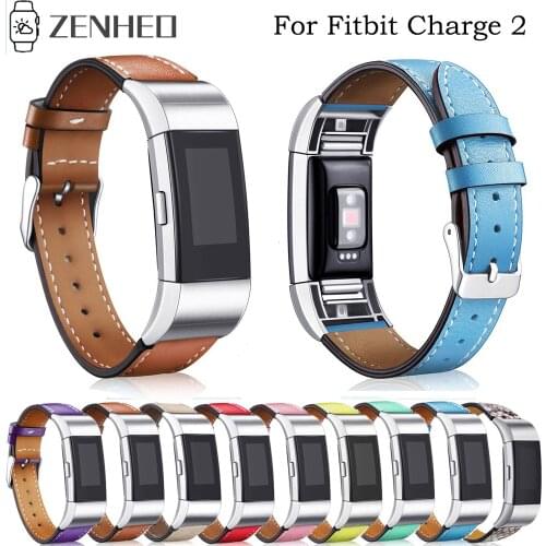 Genuine Leather Watchband For Fitbit Charge 2 Replacement Wrist Strap for Fitbit Charge 2 Smart Watch Band