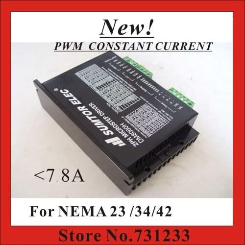 New! CNC Stepper Motor Driver DM8060H For NEMA 17 23 34 Stepper Motor 7.8A DC/AC Supply 256 Subdivision