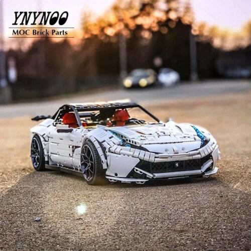 NEW High-Tech RC Motors F12 Berlinetta Hypercar Super Racing Car fit for MOC-41271 Building Blocks Bricks Model DIY Toy Gifts