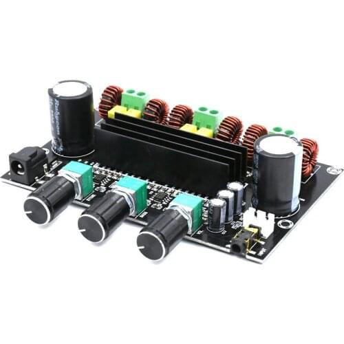 KYYSLB Home Audio Power Amplifier Board XH-M573 80W*2+100W High Power 2.1 TPA3116D2 Digital Power Amplifier Board