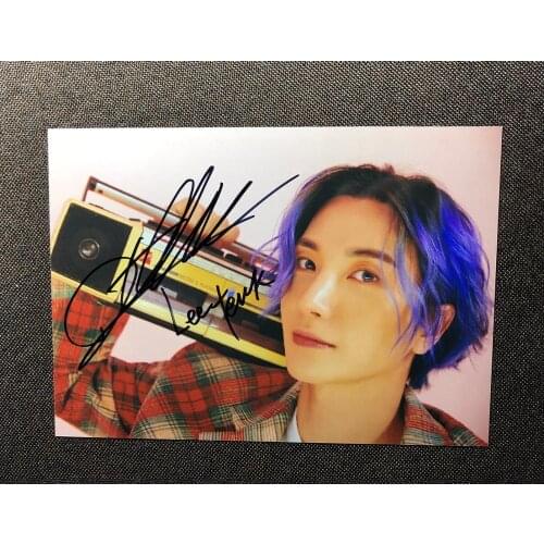 Signed SJ SuperJunior Super Junior Lee Teuk autographed photo 5*7 TIME SLIP P8