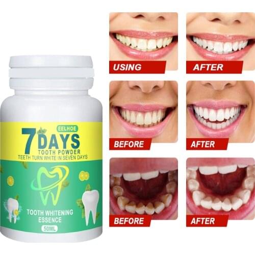 50g Tooth Whitening Powder Removal Smoke Coffee Stains Cleansing Plaque Toothpaste Women Men Oral Hygiene Care Teeth Powder
