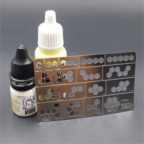 For Gundam 1/100 Scale Military Model Cellular Digital Camouflage Leakage Spray Plate for 1/35 Scale Military Model Kits