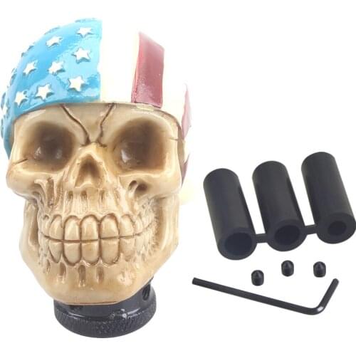 Skull Shape Head shift knob Car Accessories Decoration Car Manual Gear Stick Shifter Lever Knob gear shift knob
