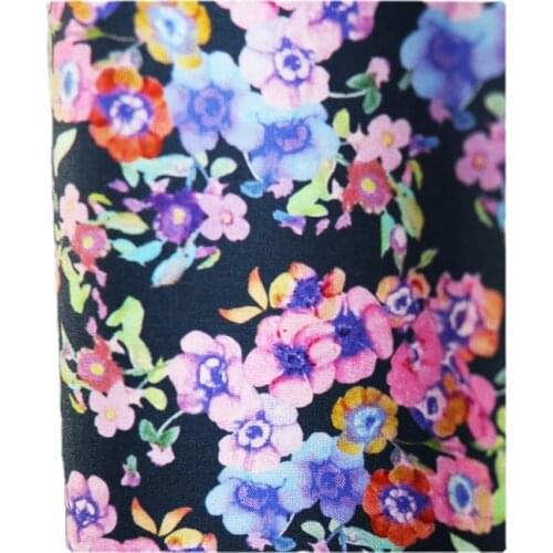 Width 57" High End Floral Printed Cotton Fabric By The Half Yard For Dress Shirt Cheongsam Material