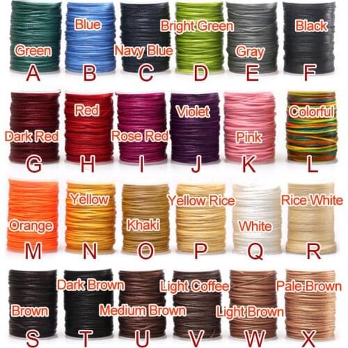 String Cord Sewing Craft Tool Flat Waxed Thread Set for DIY Handicraft Leather Shoe Package Repair Stitching, (1.2mm Width) 210D