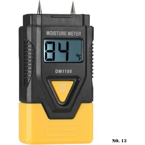 LED Concrete Humidity Meter 3 in 1 Digital Wood Cardboard Mixed Soil Moisture Meter Hygrometer Density Detector Measuring Tool