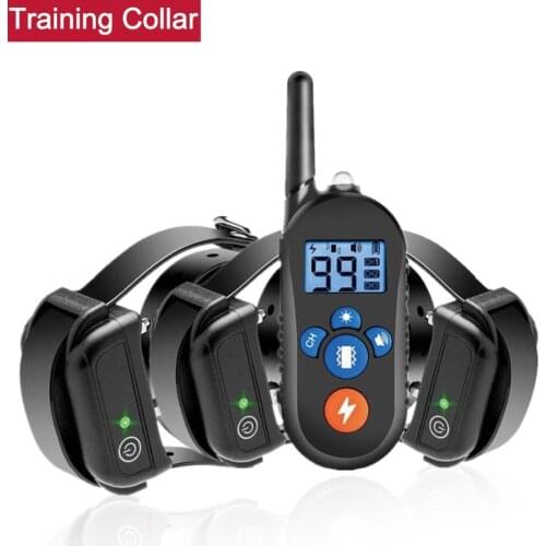 1pc 2500 Ft Long Remote Dog Collar Training Device Beep/Vibration/Electric Shock Warning Pet Bark Stopper Waterproof Receiver