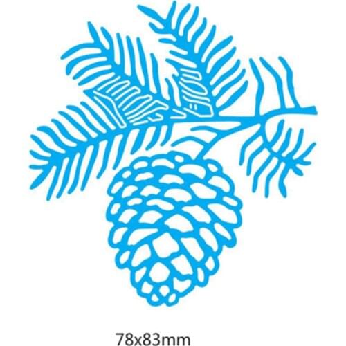 YLCD1559 Pine Cone Metal Cutting Dies For Scrapbooking Stencils DIY Album Cards Decoration Embossing Folder Die Cuts Mold Tools