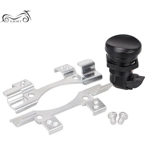 CNC Motorcycle Push Button Fuel Door Latch Kit Gas Oil Cap Tank For Harley Road Glide 1998-2016 Black