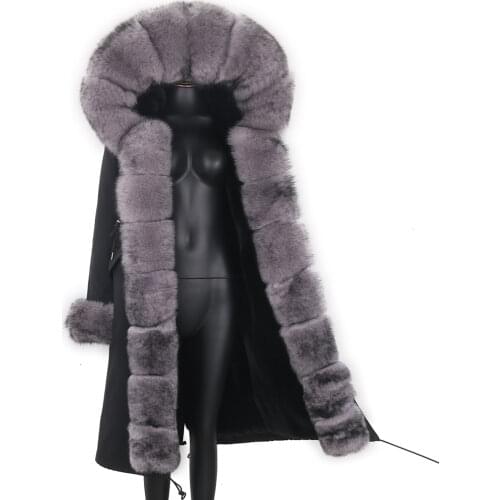 Women Waterproof X-long Parka Winter Jacket Removable liner Real Fox Fur Coat Women Natural Fur Coat Thick Warm Outerwear 2021