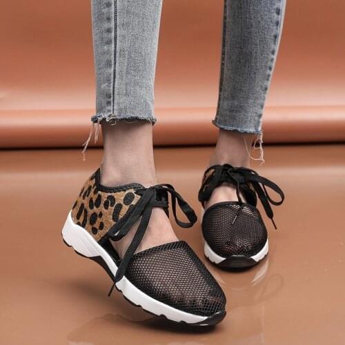 New Style Ladies Flat Shoes Spring and Summer Ladies Mesh Flat Shoes Ladies Soft Breathable Sports Shoes Ladies Casual Shoes