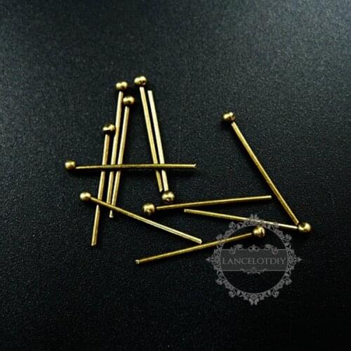 20mm vintage style bronze brass 0.8mm thick strong ball head pin DIY beading supplies 1511010