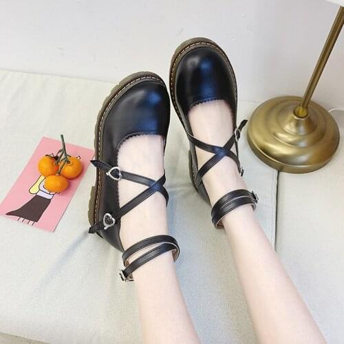 2021 sweet Spring New Style Retro Small Leather Shoes Womens Lolita Mary Jane Japanese-style Single Shoes Fairy Lolita Shoes