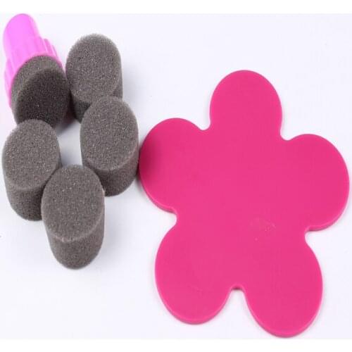5 Pcs/set New Design Nail Image Sponge Stamper Art Stamp DTY Manicure Tools W046