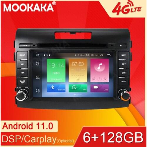 6+128GB Android11 For Honda CRV 2012-2016 Car GPS Navigation Streaming Media Multimedia Player Head Unit Auto Radio