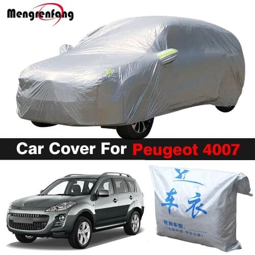 Car Cover SUV Outdoor Anti-UV Sun Shade Snow Rain Dust Resistant Cover For Peugeot 4007