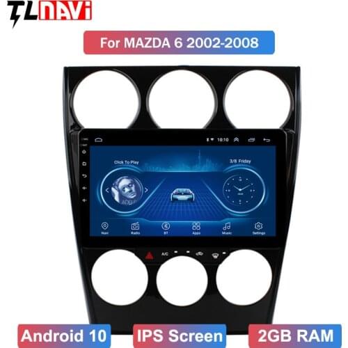 Android 10 Car GPS multimedia player for Old 1Mazda 6 2002-2008 Support Steering Wheel Control OBD2 Carplay DVR