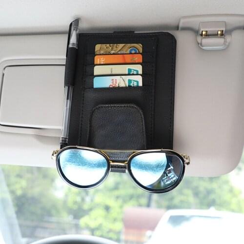 Car Sun Visor Organizer Pouch Bag Storage Holder For Renault Koleos Megane Scenic Fluence Laguna Velsatis Twingo Clio