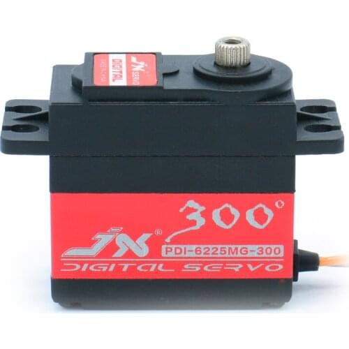 Jx PDI-6225MG 25kg Metal Gear Brushless Motor Digital Servo 300 Degrees Rc Car High Torque Servo For Racing Rc Car Parts