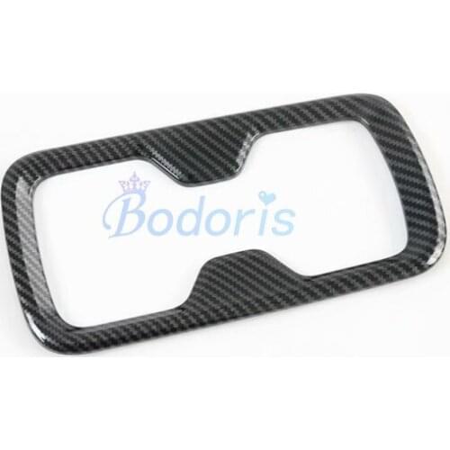 Carbon Fiber Look Interior Cup Holder Paenl Sticker Outlet Strips Car-styling For Nissan NAVARA D23 Frontier NP300 2016-2020