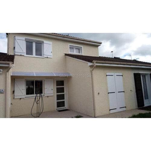 DS100300-A,100x300cm,Depth 39.37'',Width 118.11'',Aluminum Bracket+Solid Polycarbonate Door Canopy Awnings