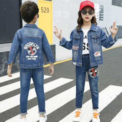 IENENS Child Jeans Coat Clothes Boy Girl Causal Jackets Baby Classic Denim Coats Tops Clothing Autumn Kids Outwear