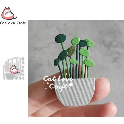 Catlove Money Plant Metal Cutting Dies Scrapbooking Mold Knife Stencil Die Cuts Card Making DIY Craft Embossing New Die For 2020