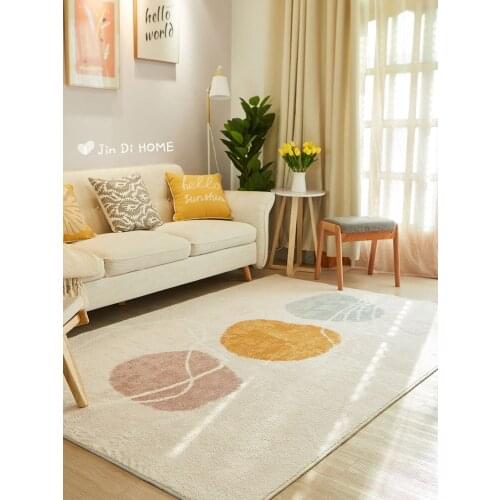 French Living Room Ins Carpet Bedroom Girl Nordic Short Fur Small Bedside Blanket Cloakroom Table Carpet Home Sofa Floor Mat