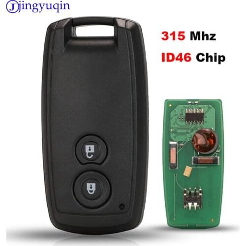 Jingyuqin Smart Card remote Key 2 Buttons 315mhz With ID46 Chip For Suzuki Swift SX4 Grand Vitara Uncut HU133 Blade