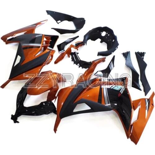 Complete Fairings Kits for Kawasaki EX300R 2013 2014 2015 2016 2017 Ninja 300 13 14 15 16 17 ABS Plastic Bodywork Black Orange