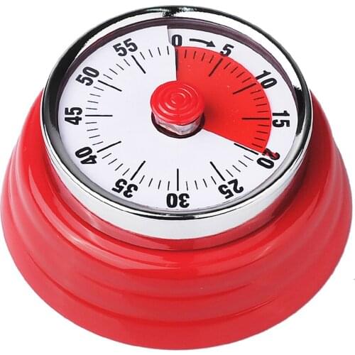 Kitchen Alarm Baking Reminder Time Manager Metal Stainless Tool Learning Cooking For Students Battery-free Mechanical Timer