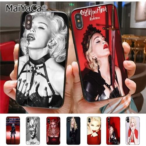MaiYaCa Singer Madonna Rebel Heart madonna Phone Case for iPhone 6 6s 7 8 plus X XR XS 11 12 pro max Samsung galaxy S7 S8 S9 S10
