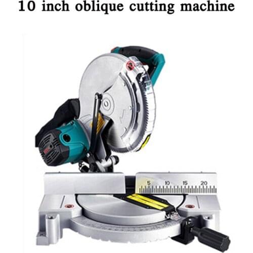 Cutting machine 10 inch oblique cutting machine multifunctional 45 degree angle high precision machine sawing aluminum machine