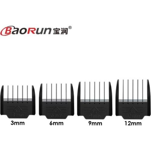 Original Nozzles 3/6/9/12mm Thinning Hair Trimmer Comb Set for BAORUN 938/X6/X7/A8S/P2/P3/P6/P7/P9/S1 Hair Clipper Shaving Combs