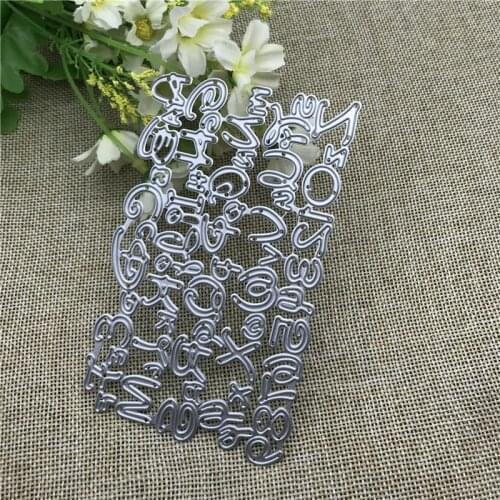 Letter Metal Cutting Dies Stencils For DIY Scrapbooking Decorative Embossing Handcraft Die Cutting Template