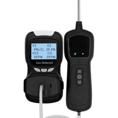 Portable External pump for gas detector with With hose and probe