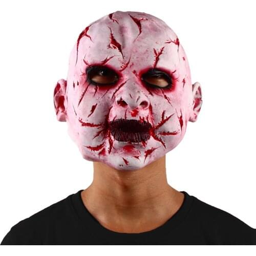 Scary Baby Latex Mask Halloween Horror Fancy Dress Party Costume Accessory Bloody Adult Masks